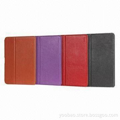 Real Cow Leather Cases, Fits for Samsung Galaxy Note 10.1-inch N8000, Available in Various Colors